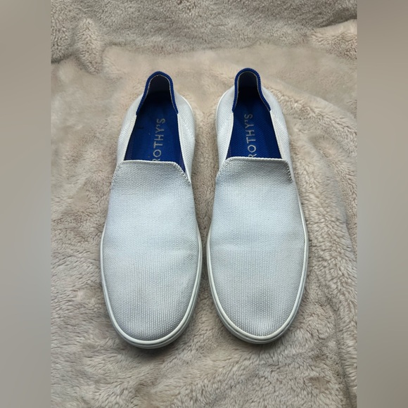 Rothy’s The Original Slip On Sneaker White Womens Size 9 - Picture 1 of 6
